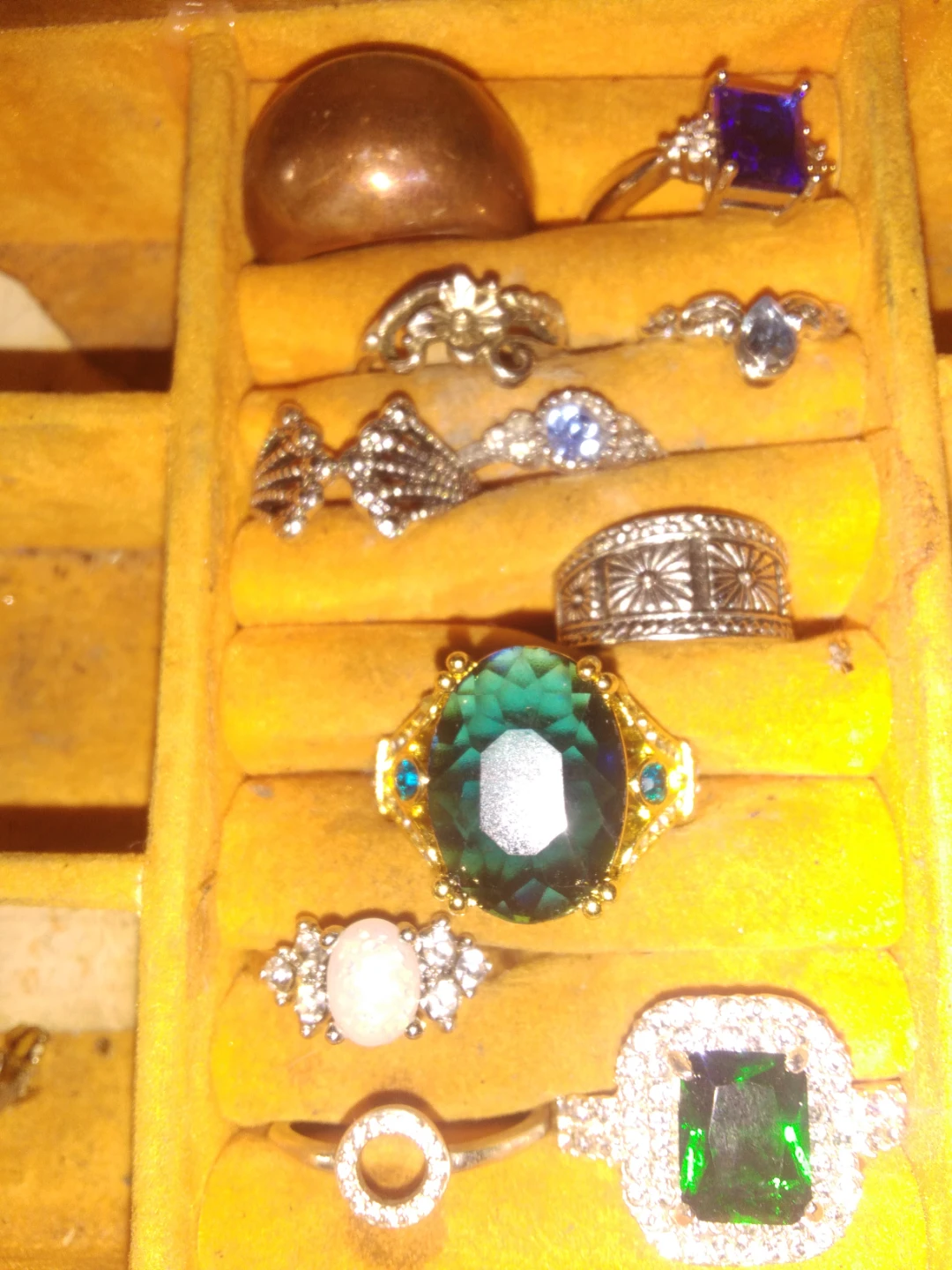 Assorted Rings and Necklace