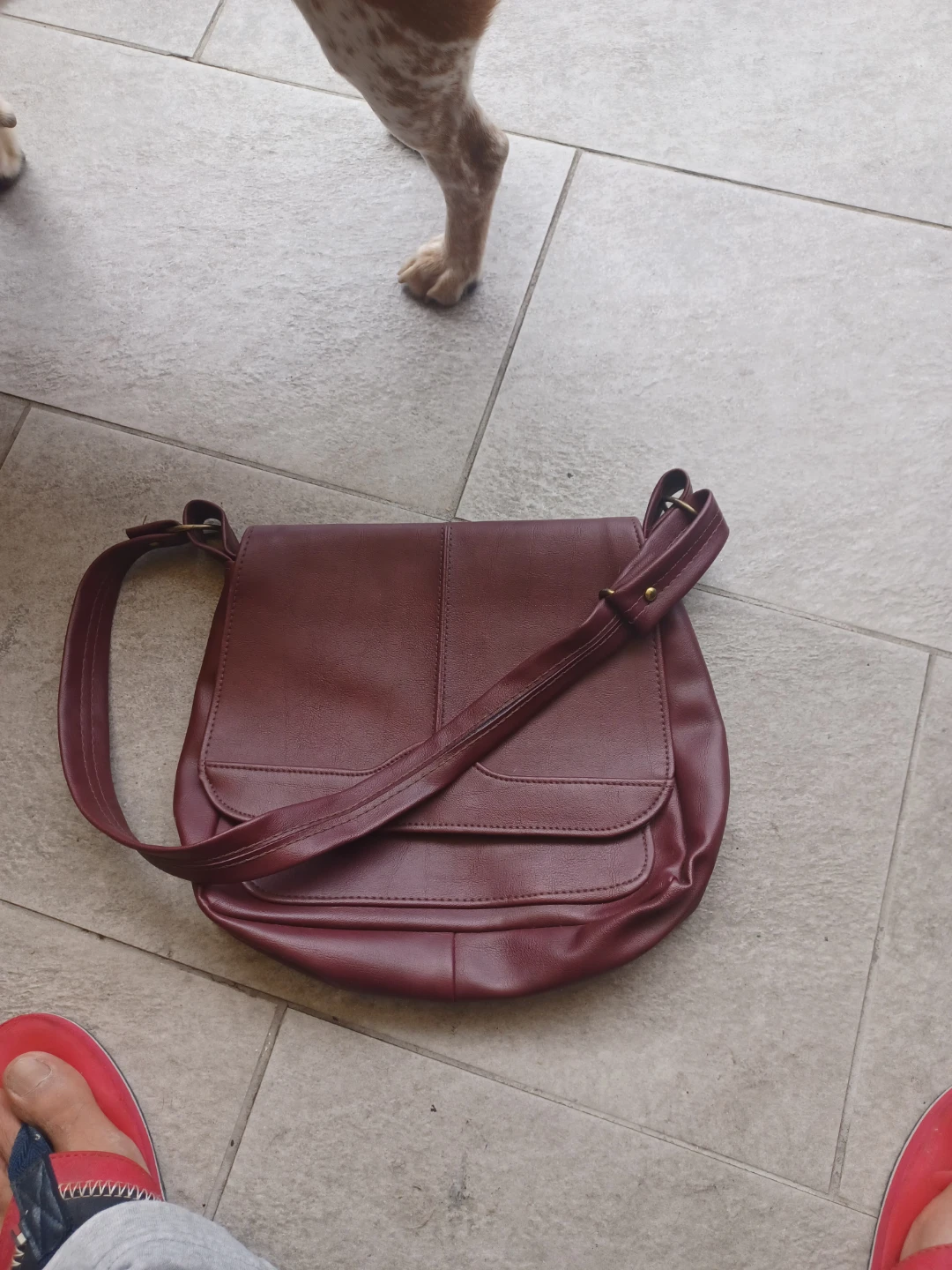 Maroon Crossbody Shoulder Bag
