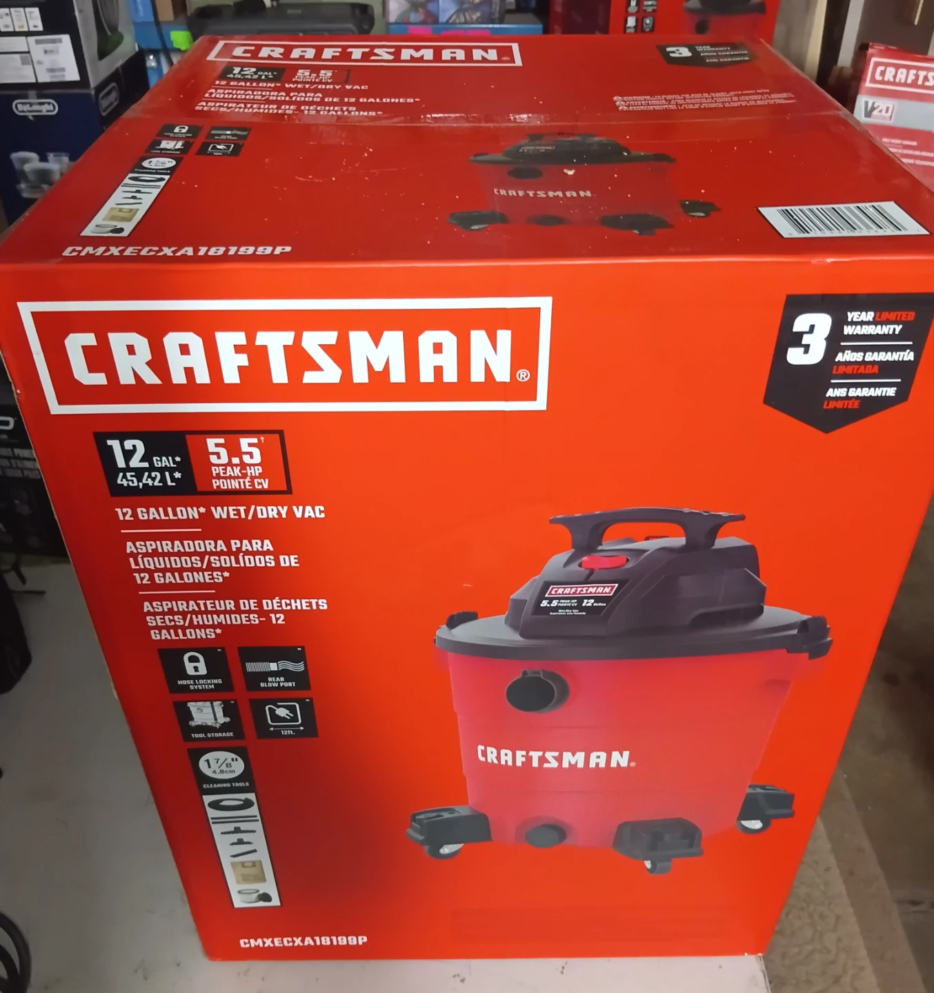 NEW Craftsman 12 Gallon Wet/Dry Shop Vac