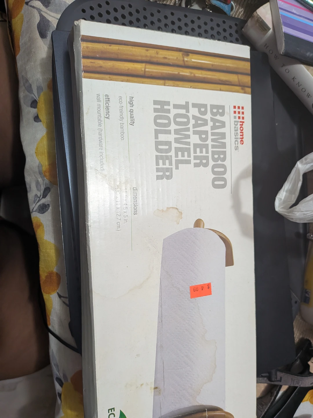 Home Basics Bamboo Paper Towel Holder