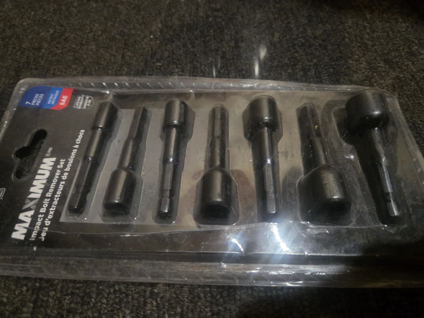MAXIMUM 7 Piece Impact Bolt Remover Set