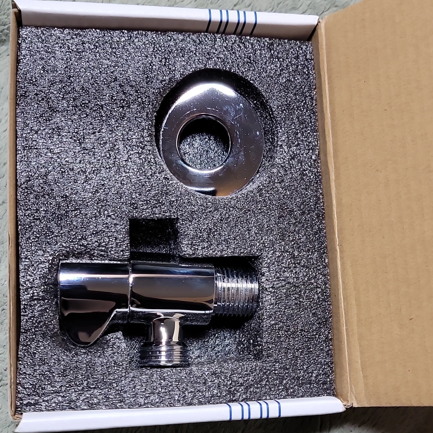 Chrome Toilet Bidet Angle Stop Valve - photo 2