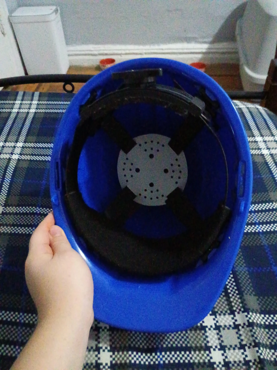 Blue construction hat - photo 5