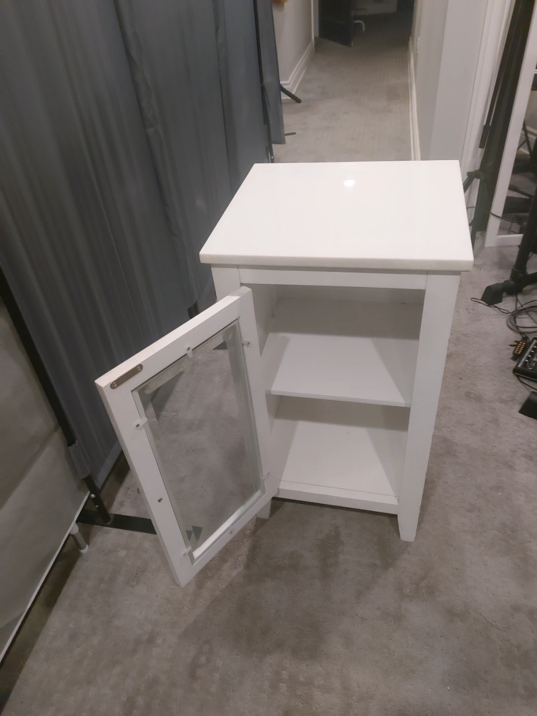 White Cabinet with Glass Door - photo 4