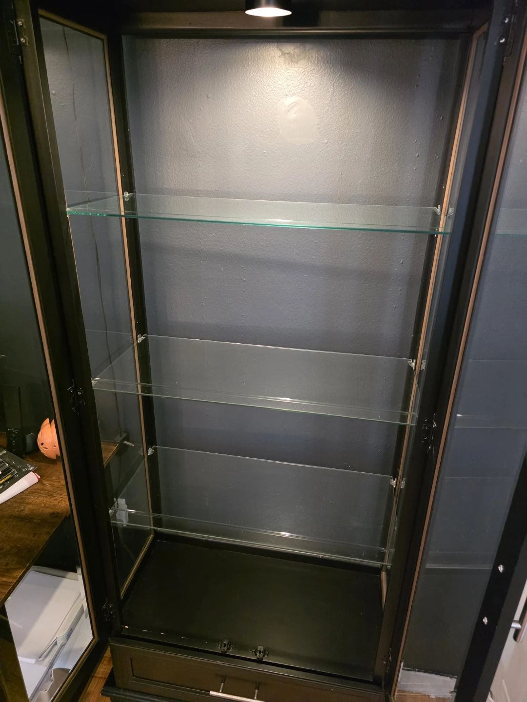 Beautiful Black & Glass Cabinet - photo 3