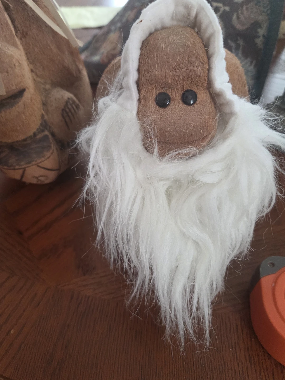 Handmade Coconut Monkey Figurine - photo 4