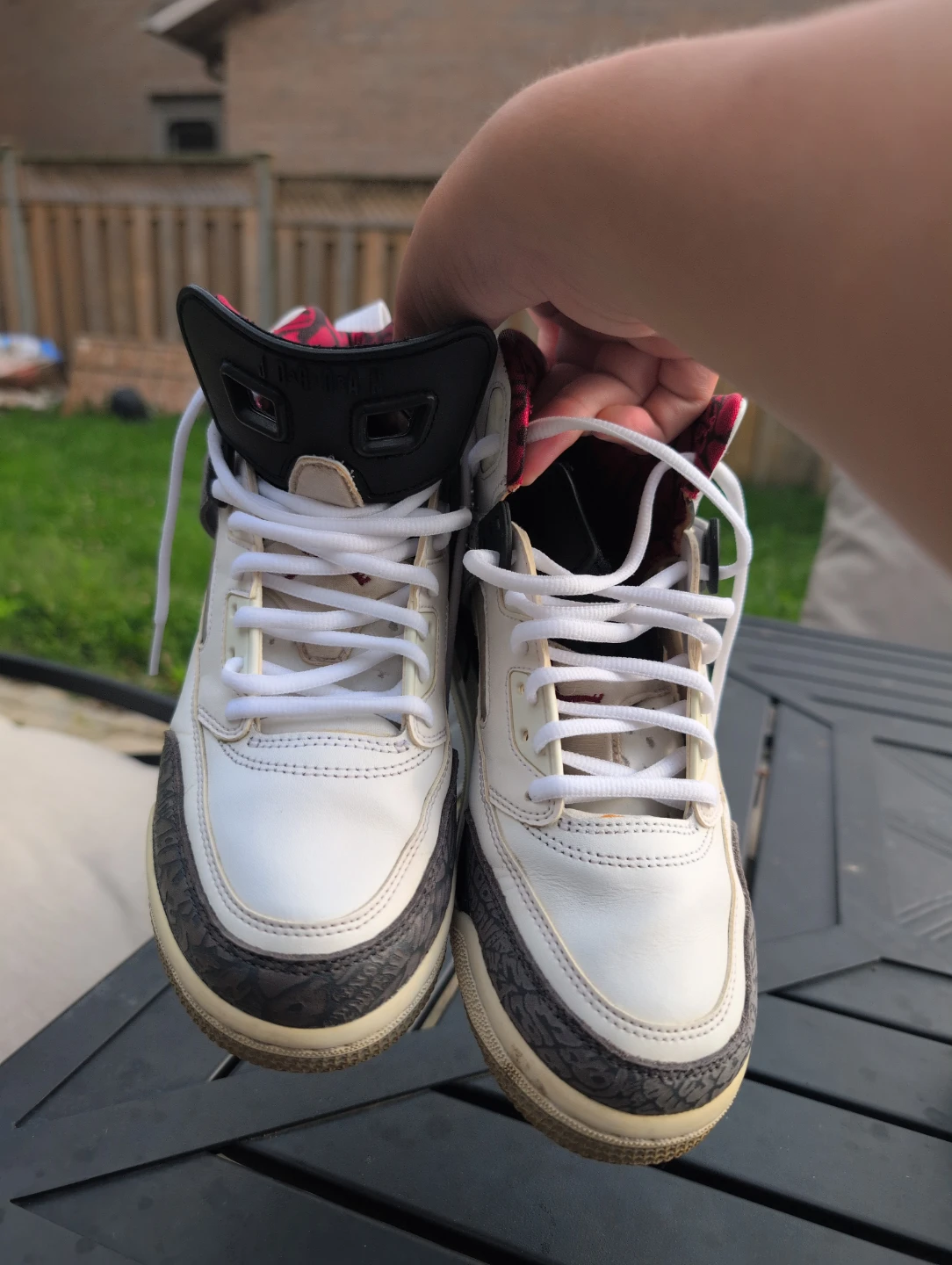 Air Jordan 4 spikze white cement - photo 2