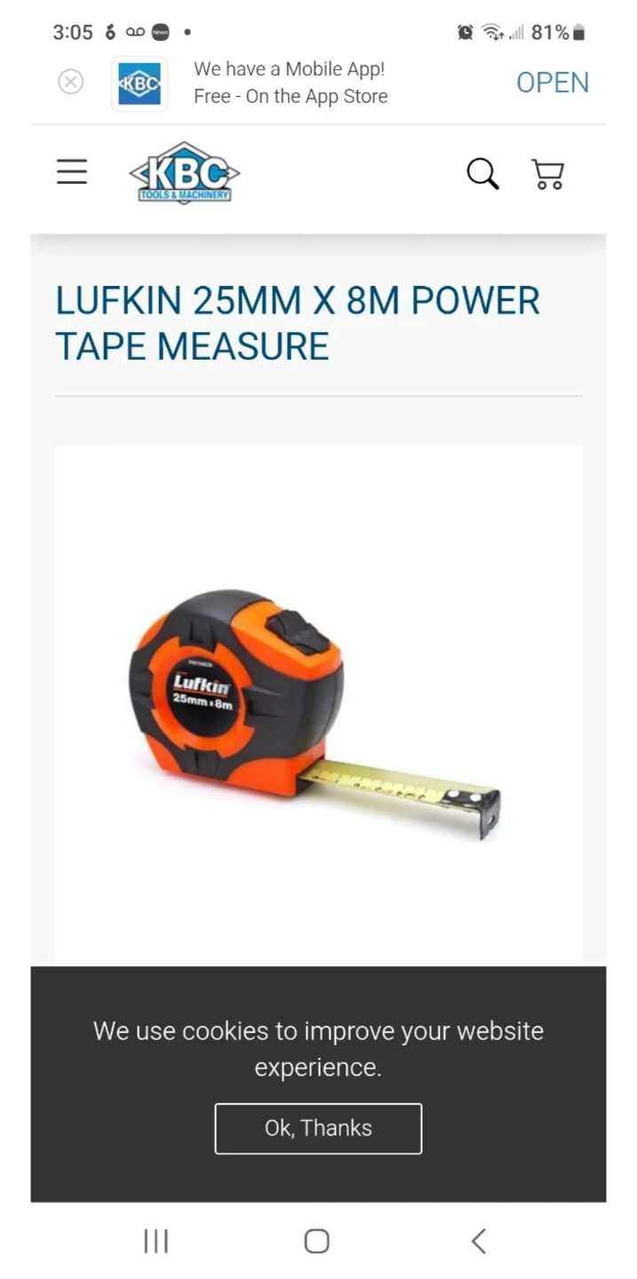 8m tape measure