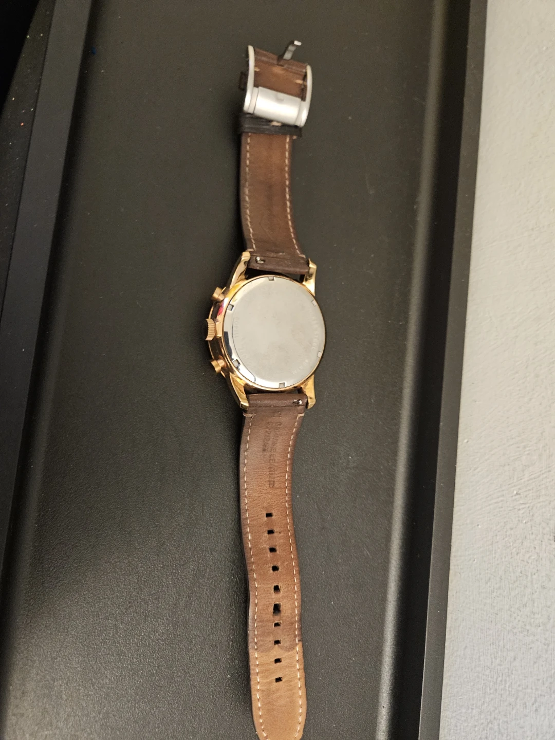 Fossil Chronograph Watch with Brown Leather Strap - photo 2