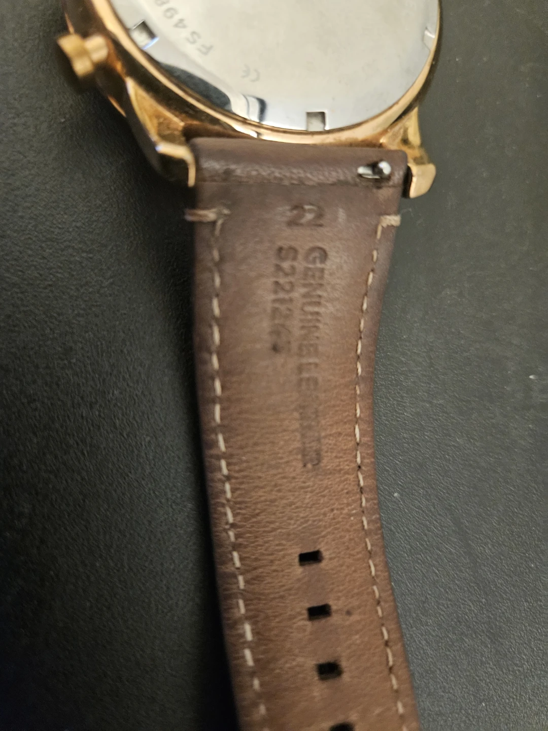 Fossil Chronograph Watch with Brown Leather Strap - photo 4