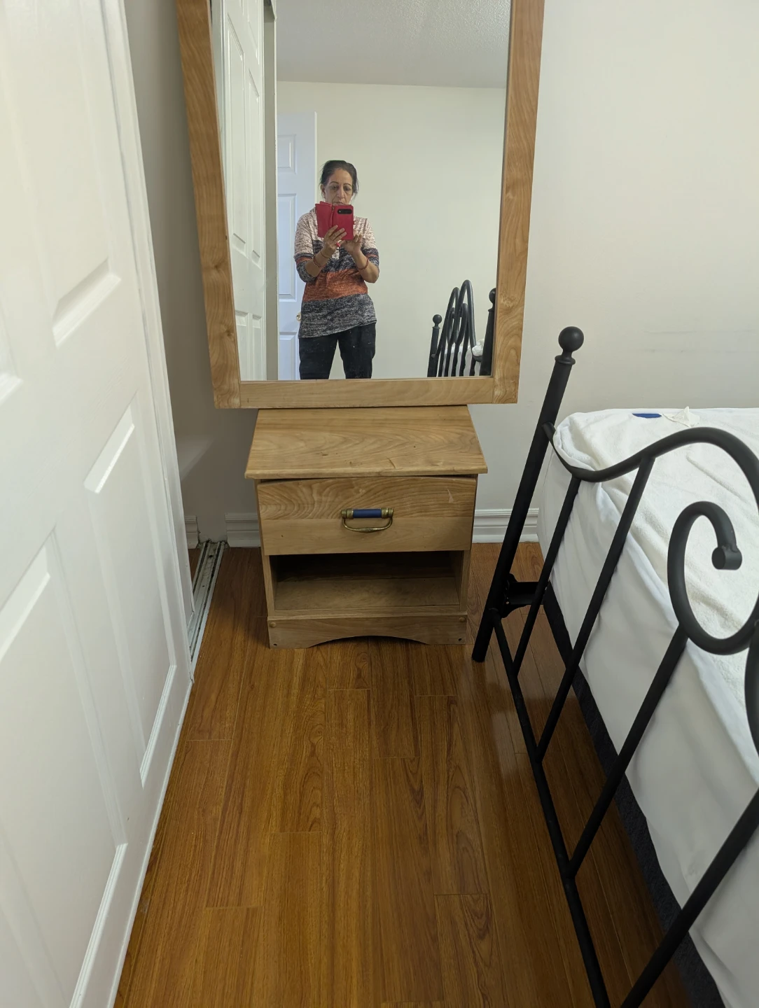 Wooden mirror