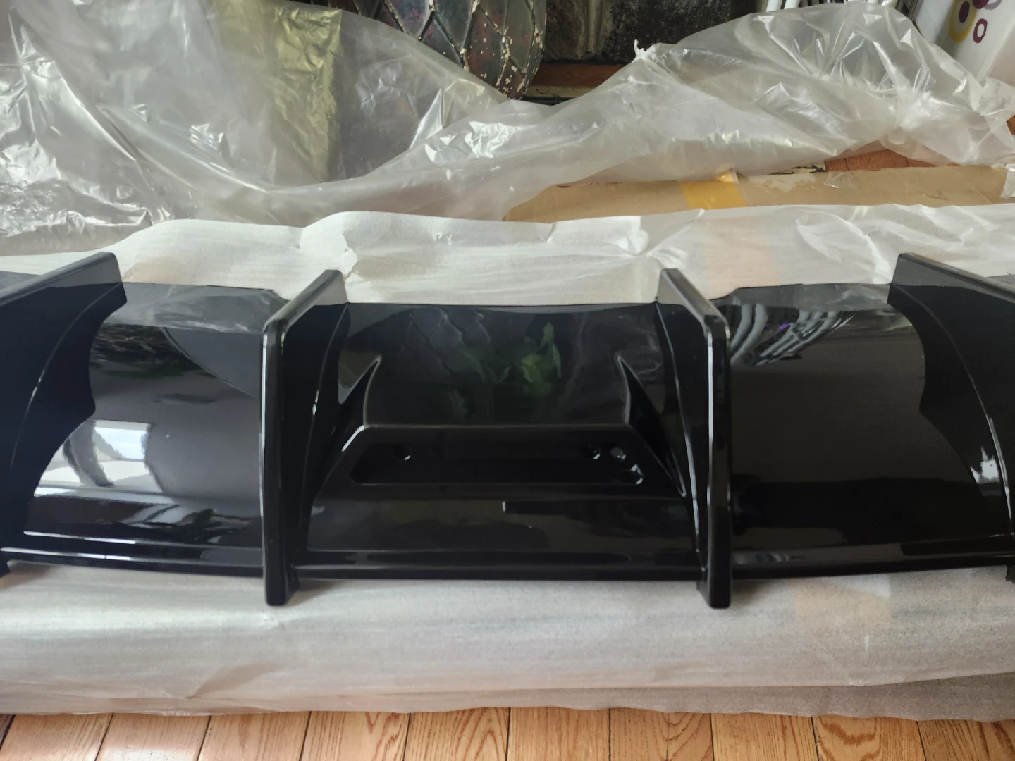 Glossy Black Rear Diffuser Lip - photo 5