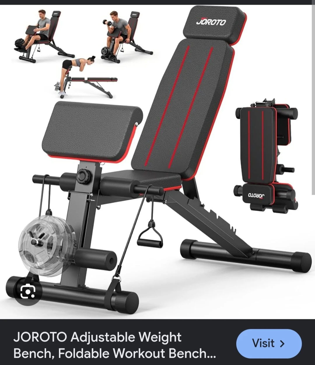 JOROTO Adjustable Weight Bench