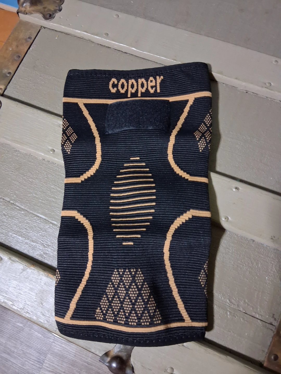 New Copper compression knee sleeve with straps