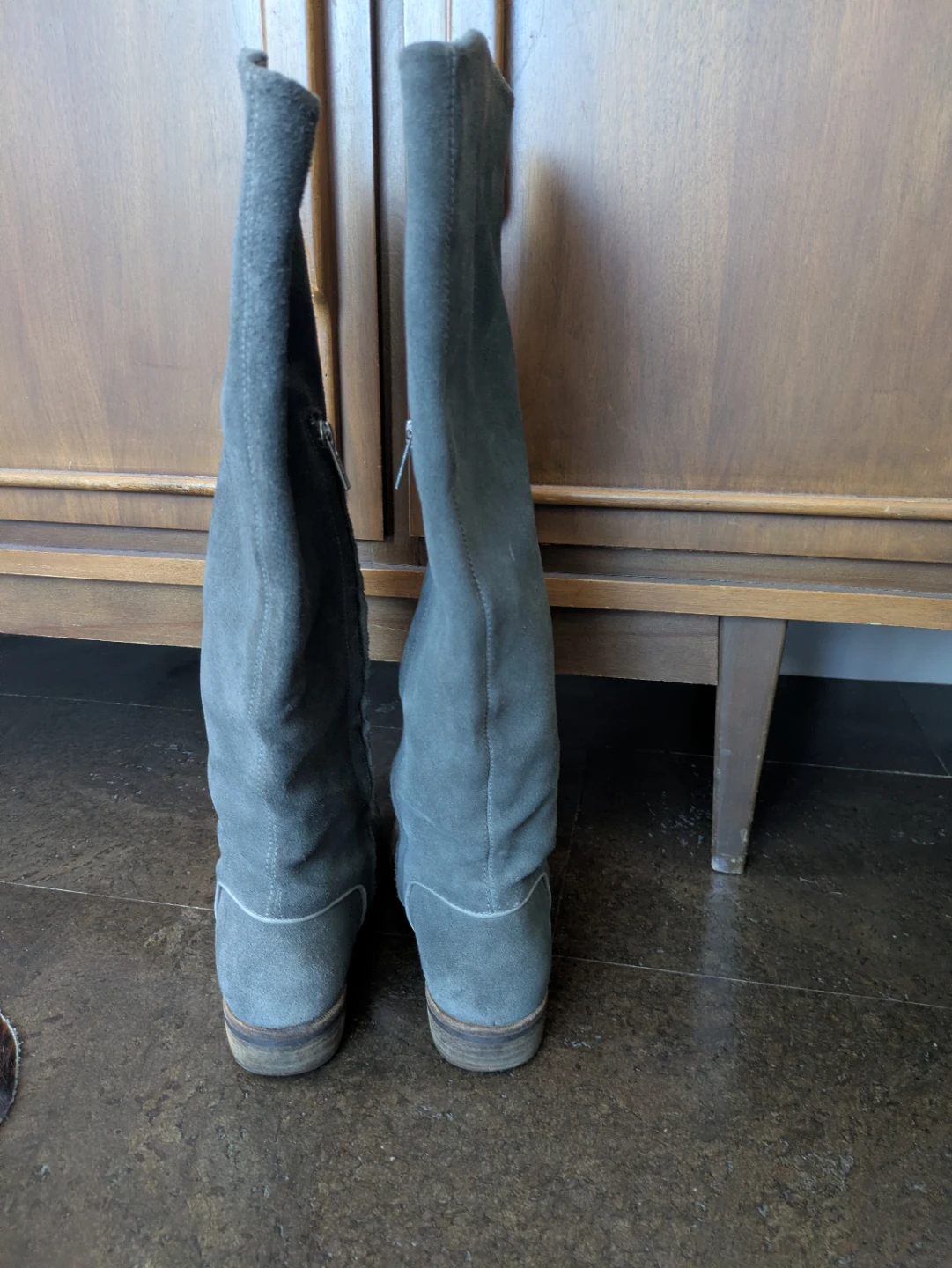 UGG "Daley" Tall Suede Riding Boots (Grey) 8.5 - photo 3