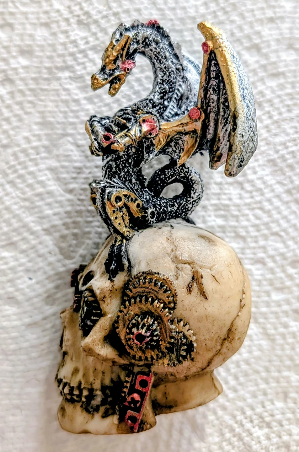 Steampunk Dragon Skull Figurine - photo 2