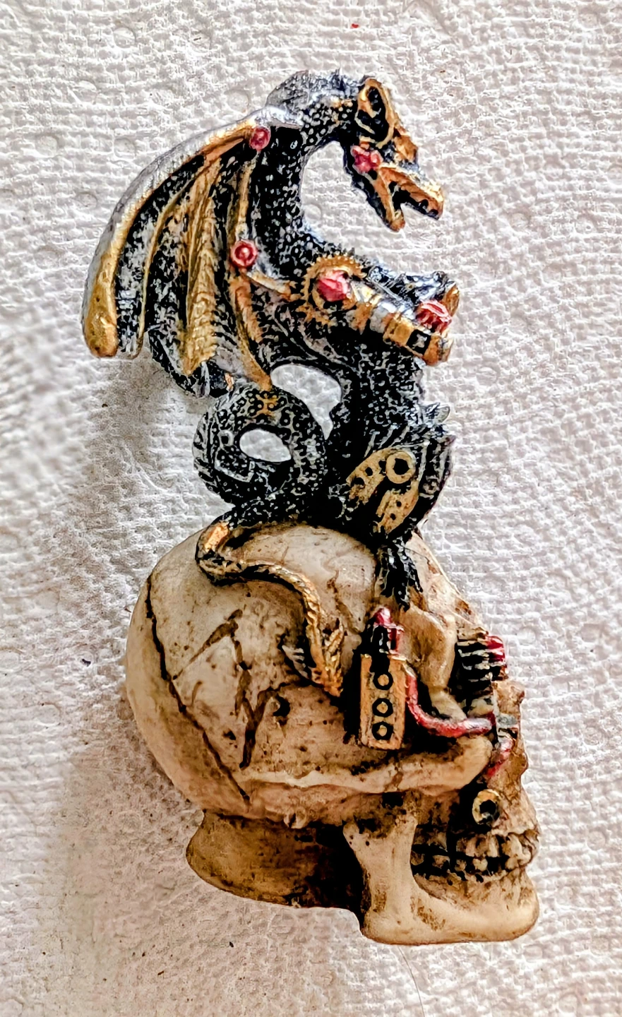 Steampunk Dragon Skull Figurine - photo 3