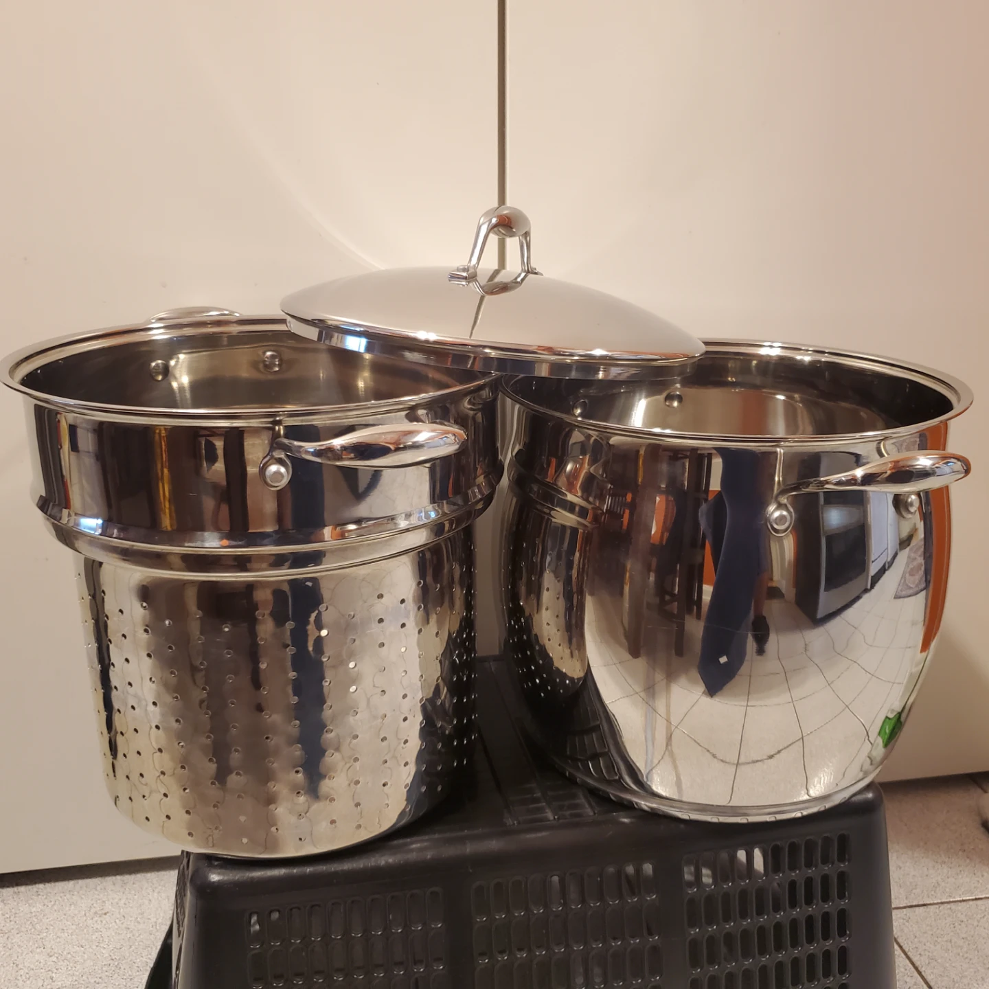 BergHOFF 20 quart 18/10 Stainless Steel Multi-Pot Steamer Set