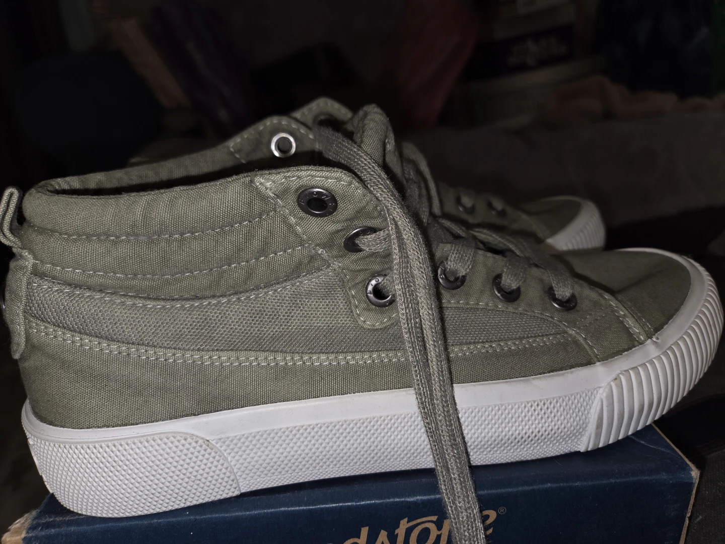 Blowfish Malibu Green Canvas High Top Sneakers Size 10 - photo 2