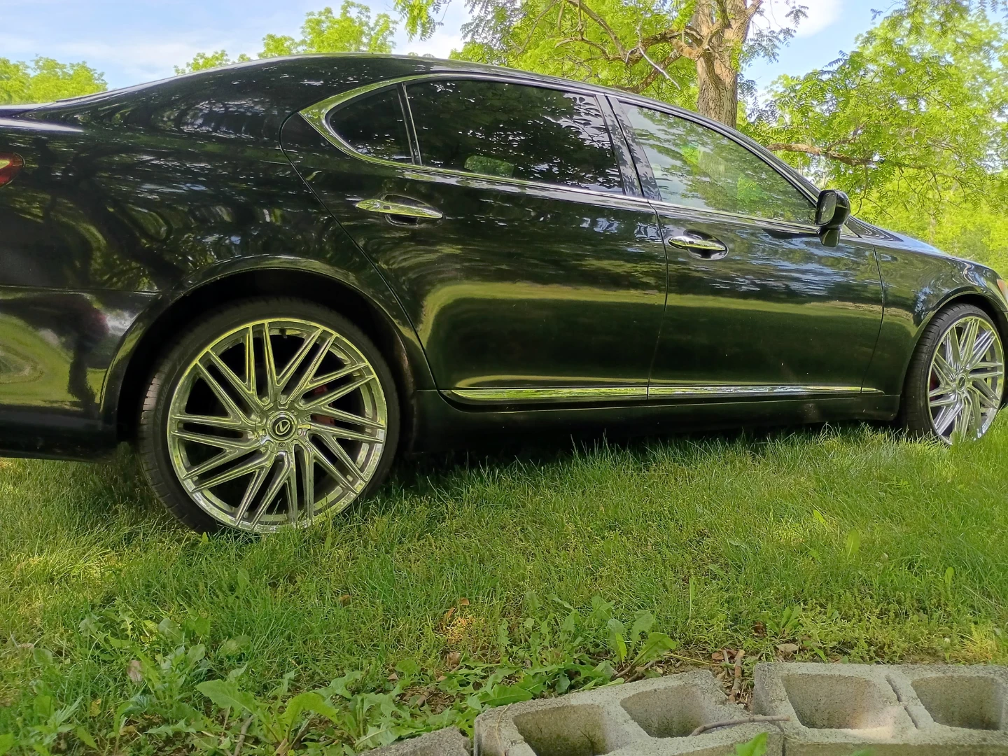 2007 Black Lexus LS 460 L  Luxury Sedan - photo 2