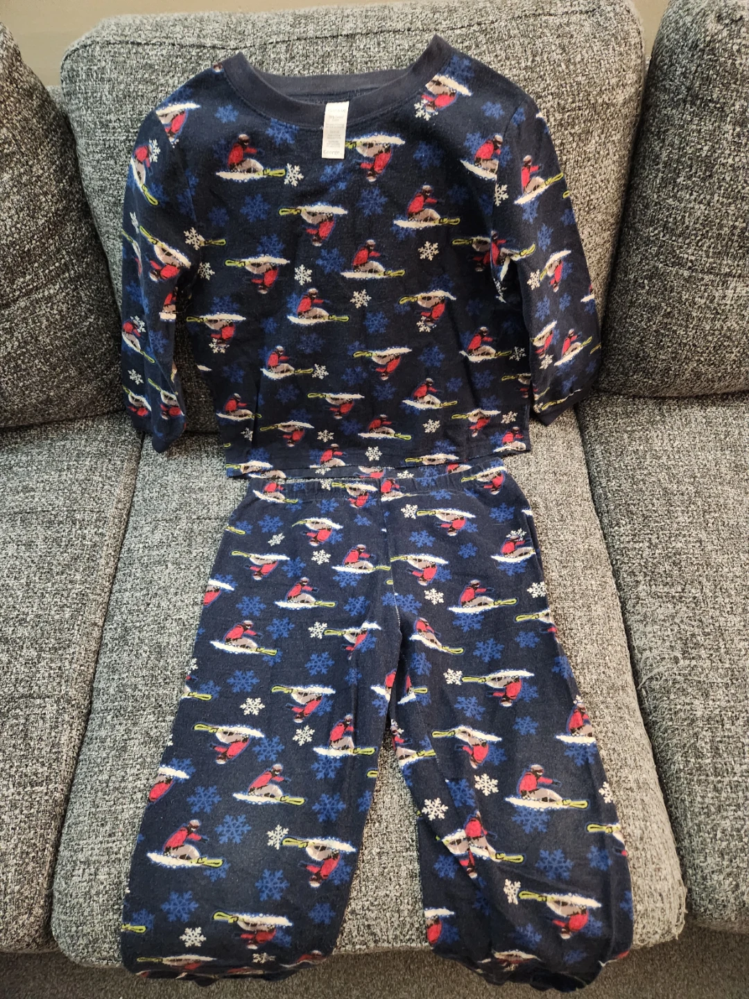 Kids Boys' Winter Themed Pajama 2 piece Set, Size Kids 6X - photo 3