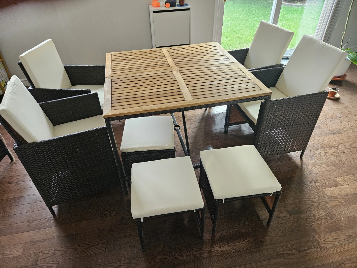 Negril 8 - Person Acacia Wicker Patio Dining Set - photo 2