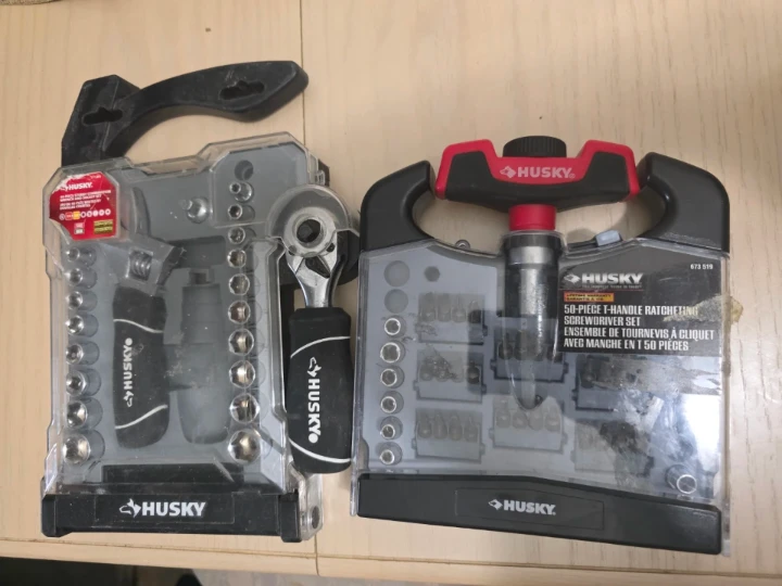 Husky 50-Piece T-Handle Ratcheting Screwdriver Set - photo 2