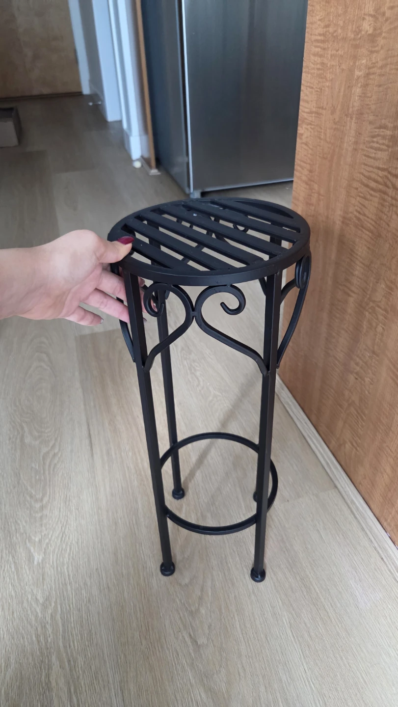 Black Metal Plant Stand - photo 2