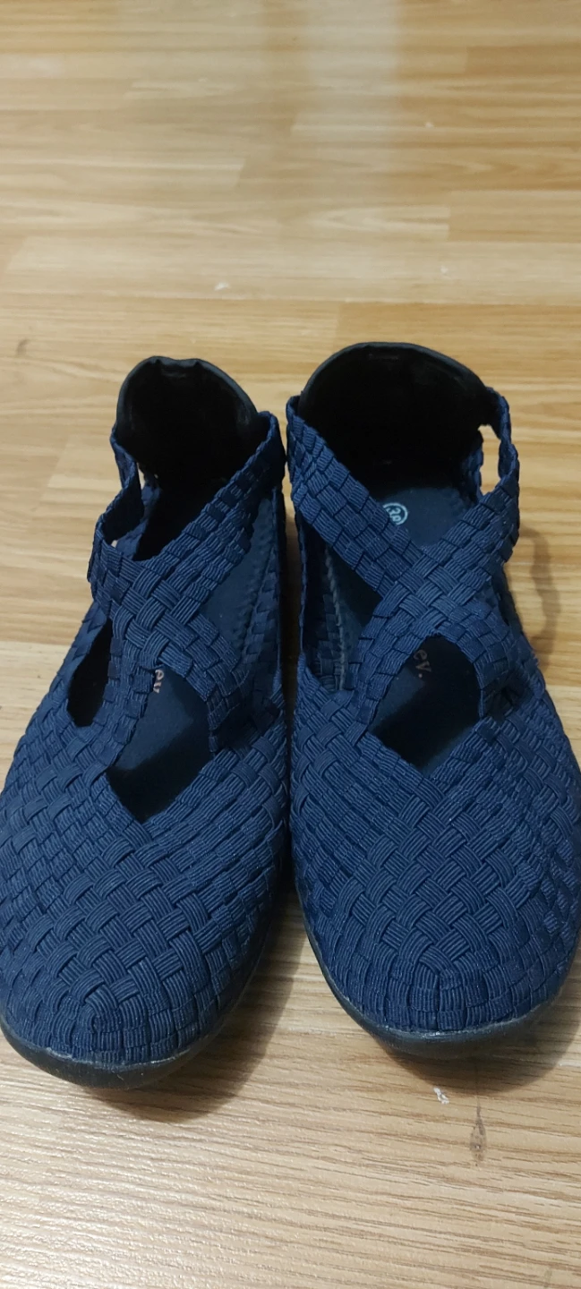 Bernie Mev. Woven Mary Jane Shoes
