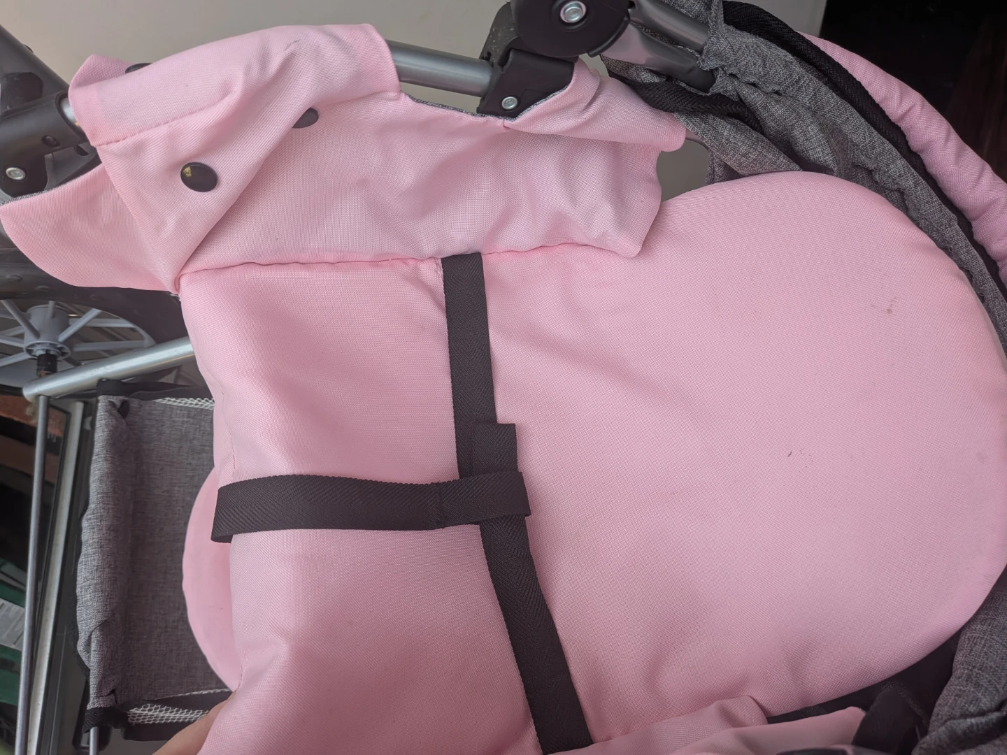 Pink and Grey SMALL Baby/Pet/Doll Stroller - photo 5