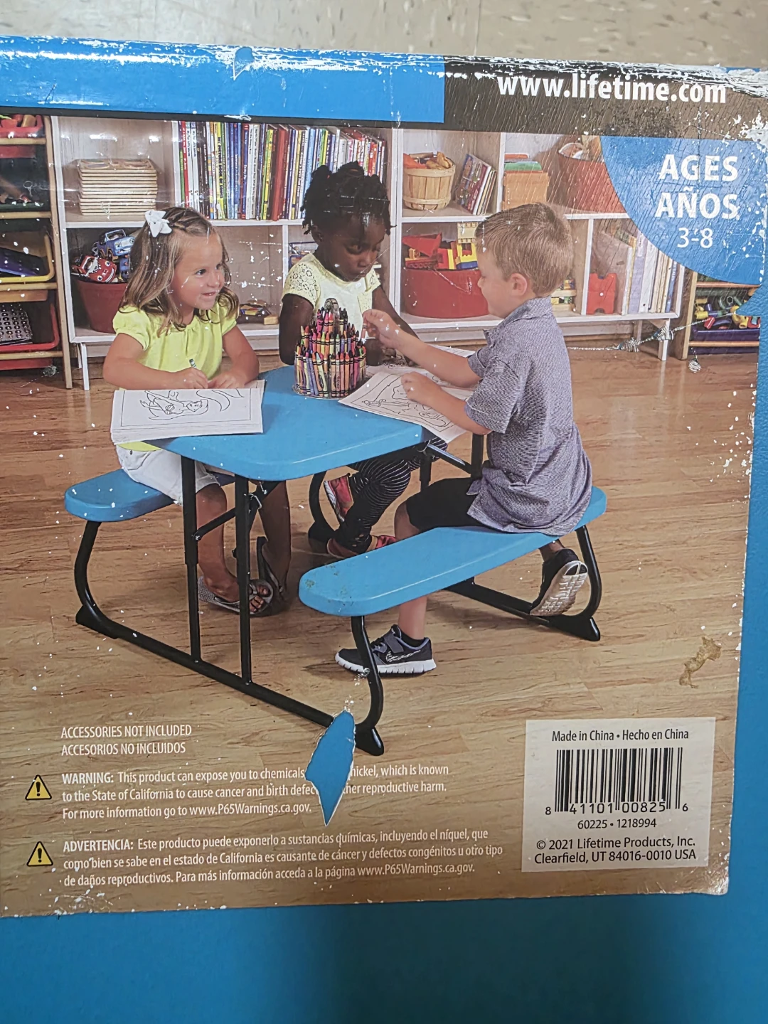 Children table and chair folding all in one - photo 2