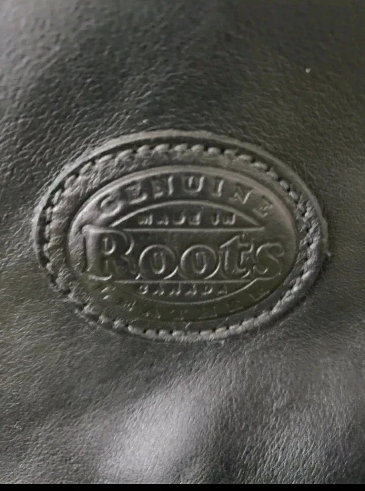 Roots Leather Messenger Bag