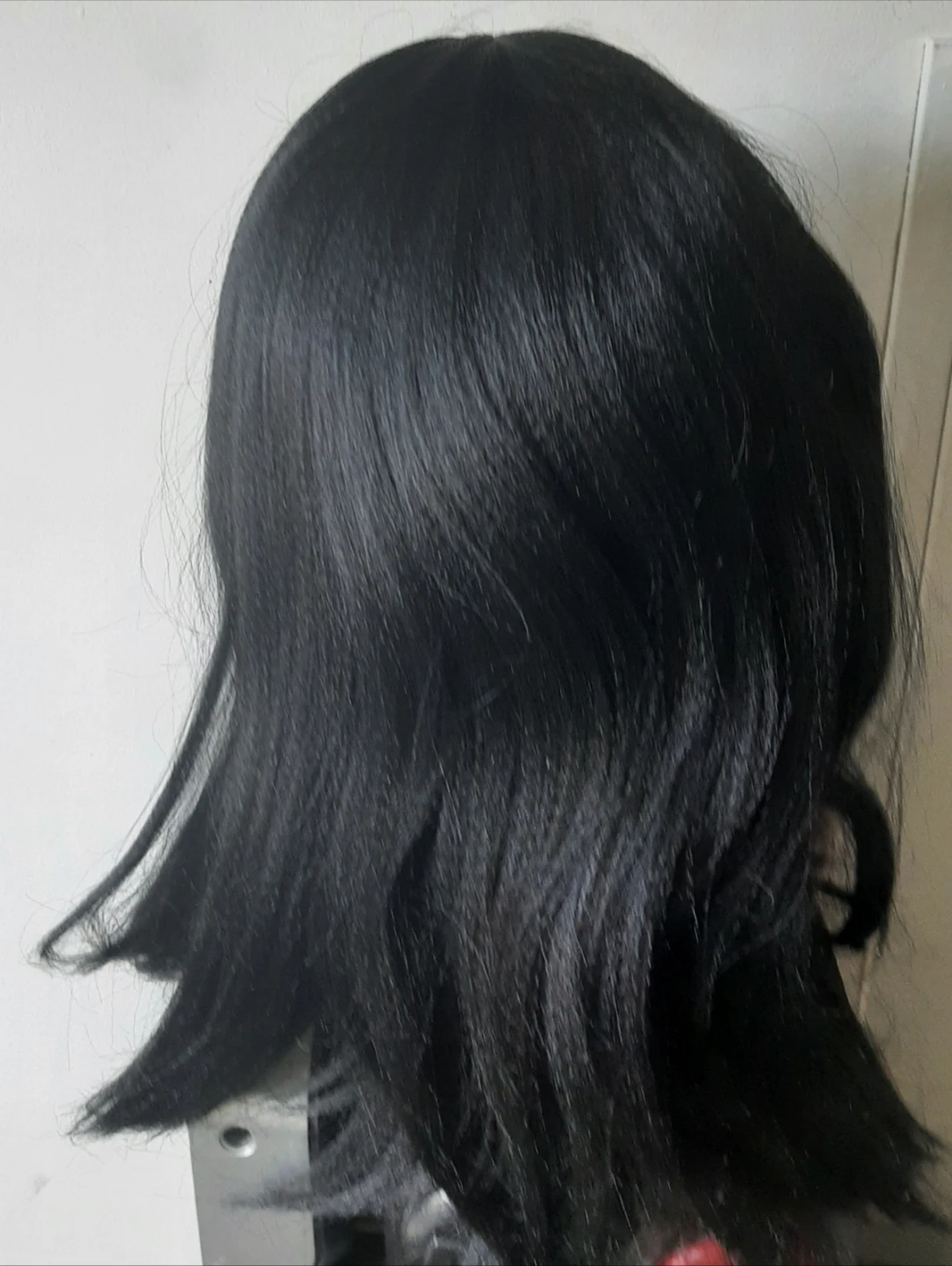 Black long natural wig - photo 2