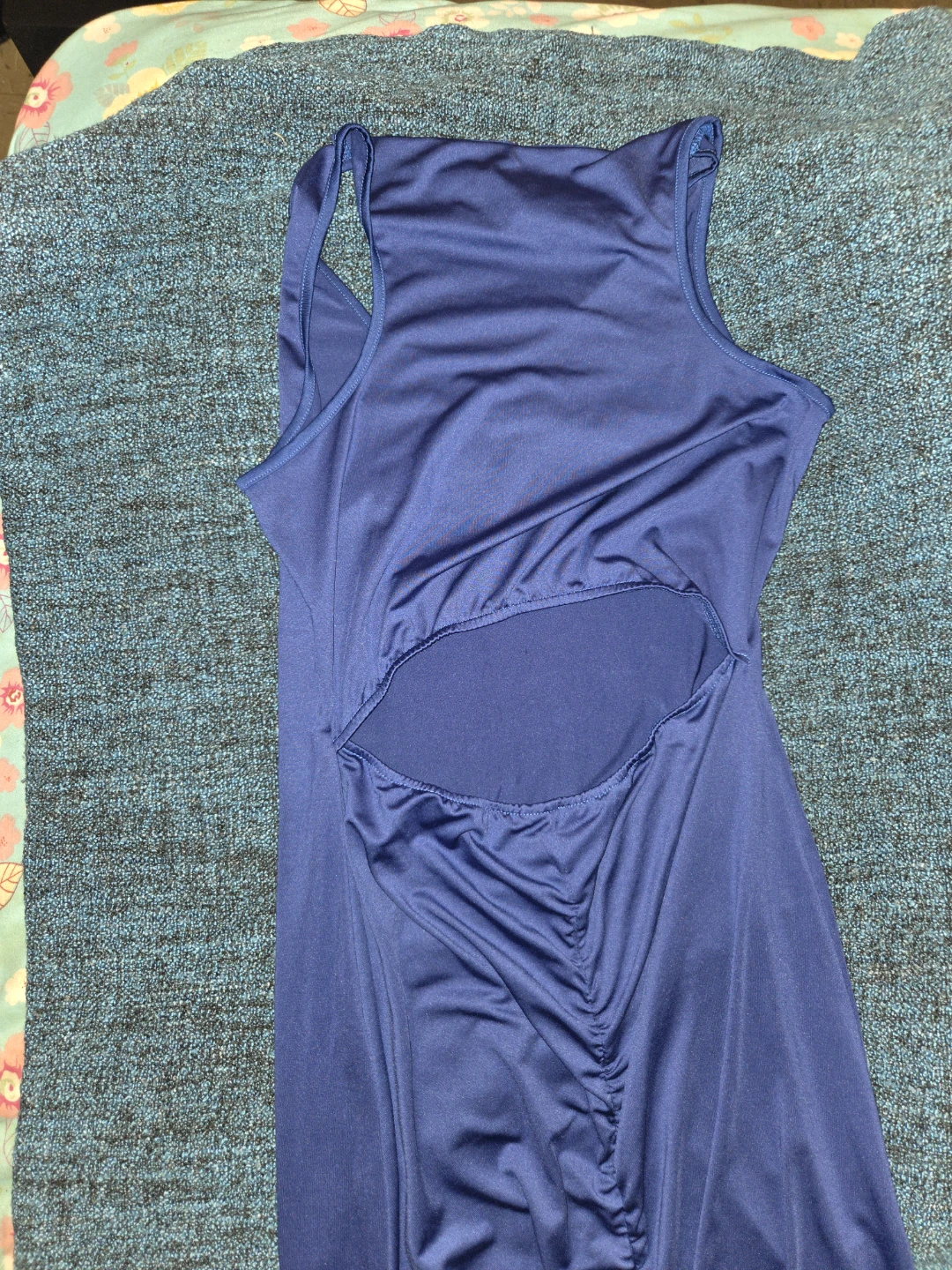 Blue Tank Dress with Rainbow Lips Graphic - photo 2