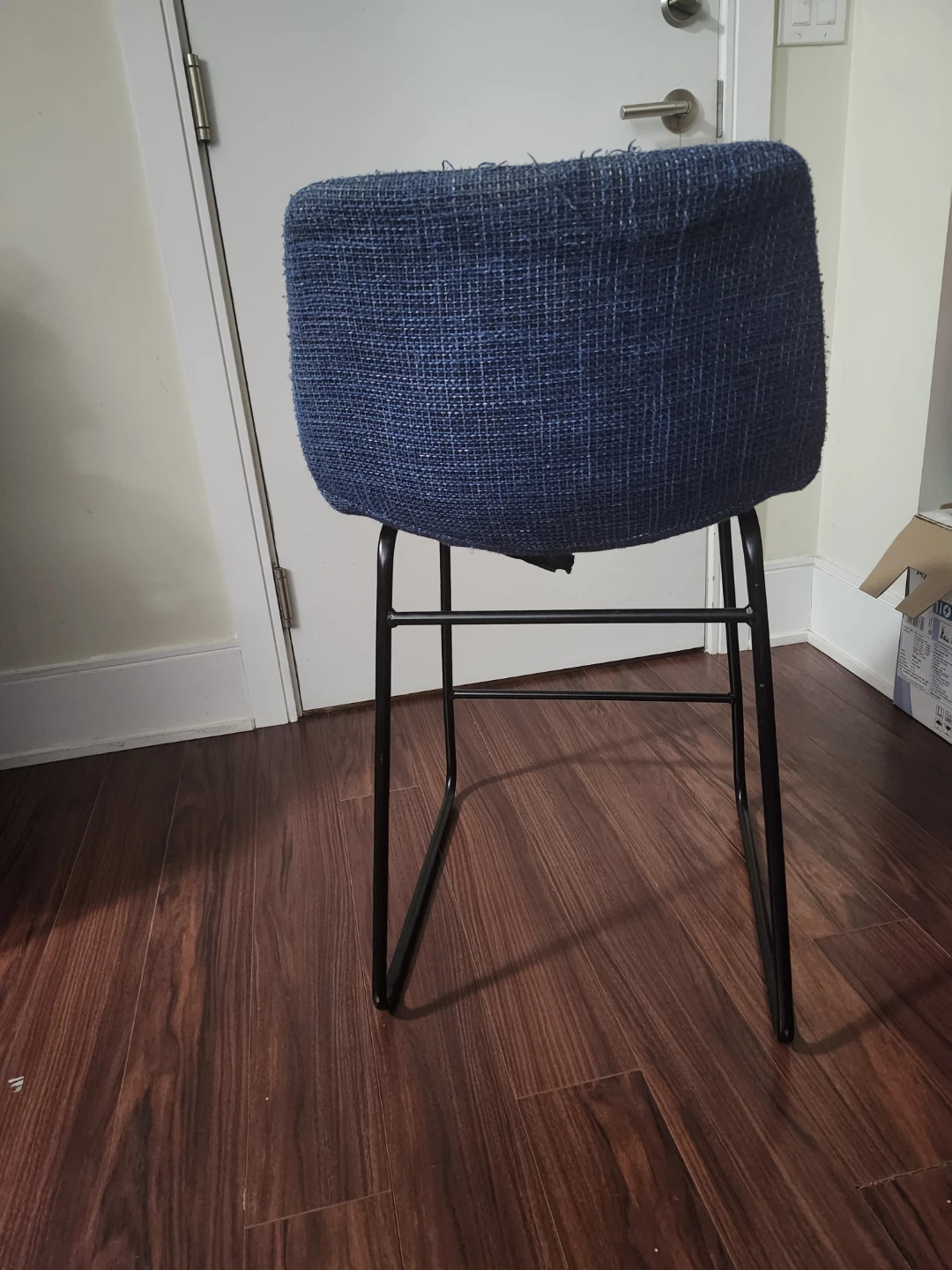 Blue Upholstered Bar Stool - photo 2