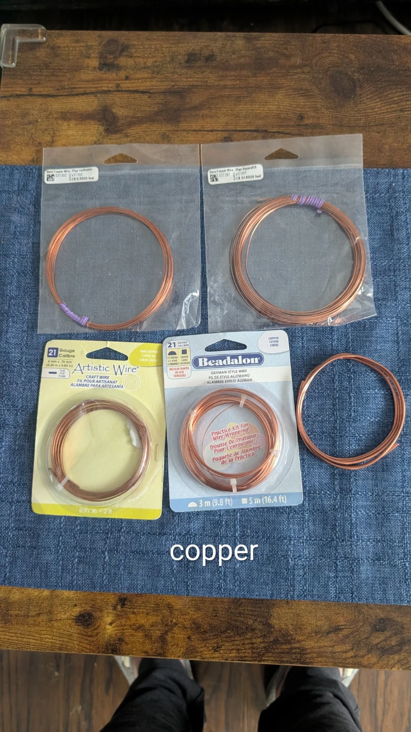 Jewelry Making Wire Lot – Copper, Brass, Sterling Silver & More - photo 2