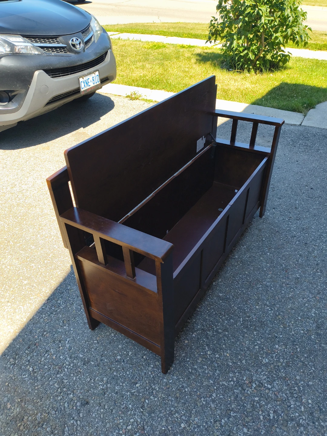 Wood Storage Bench - photo 3