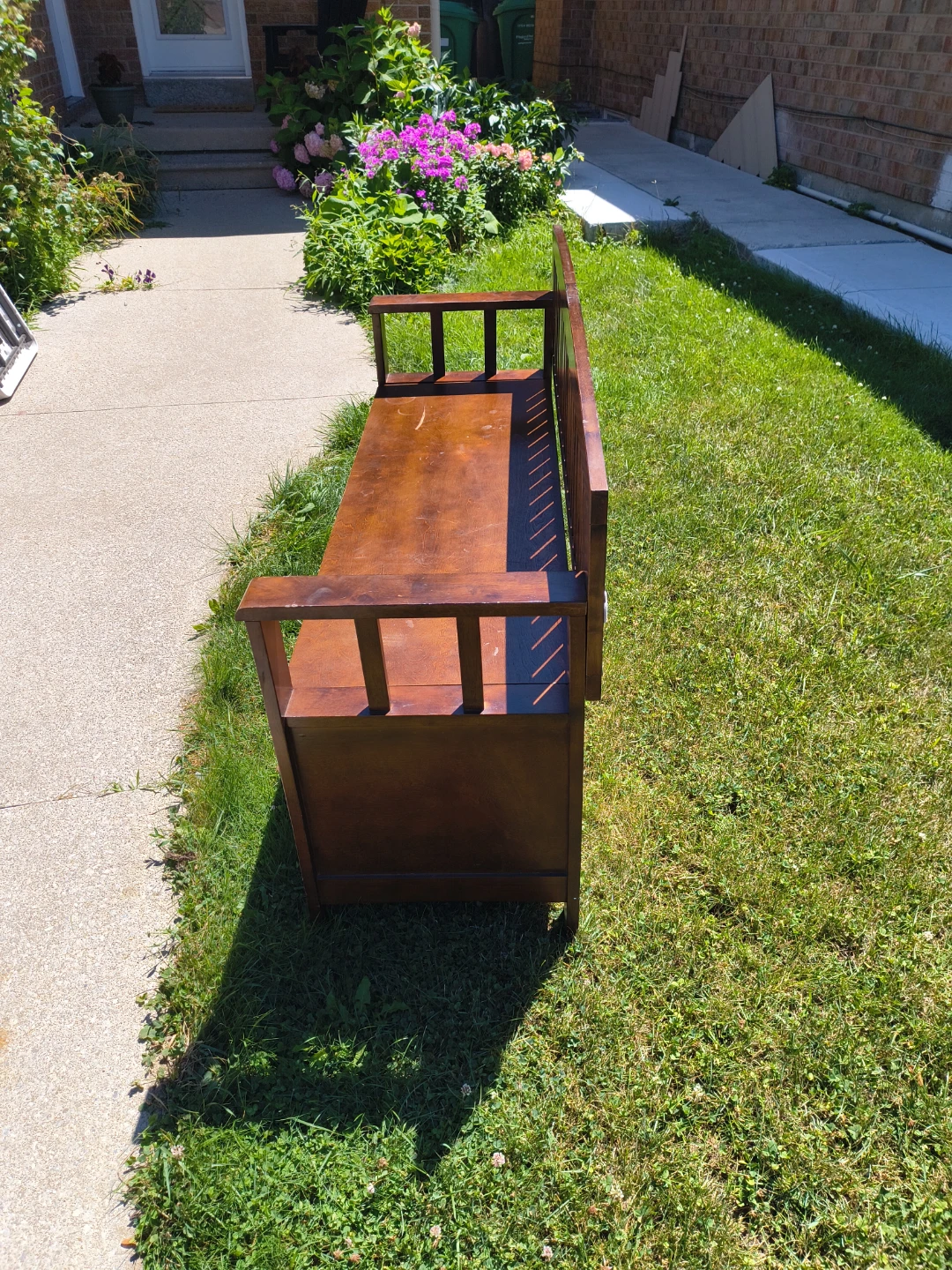 Wood Storage Bench - photo 4