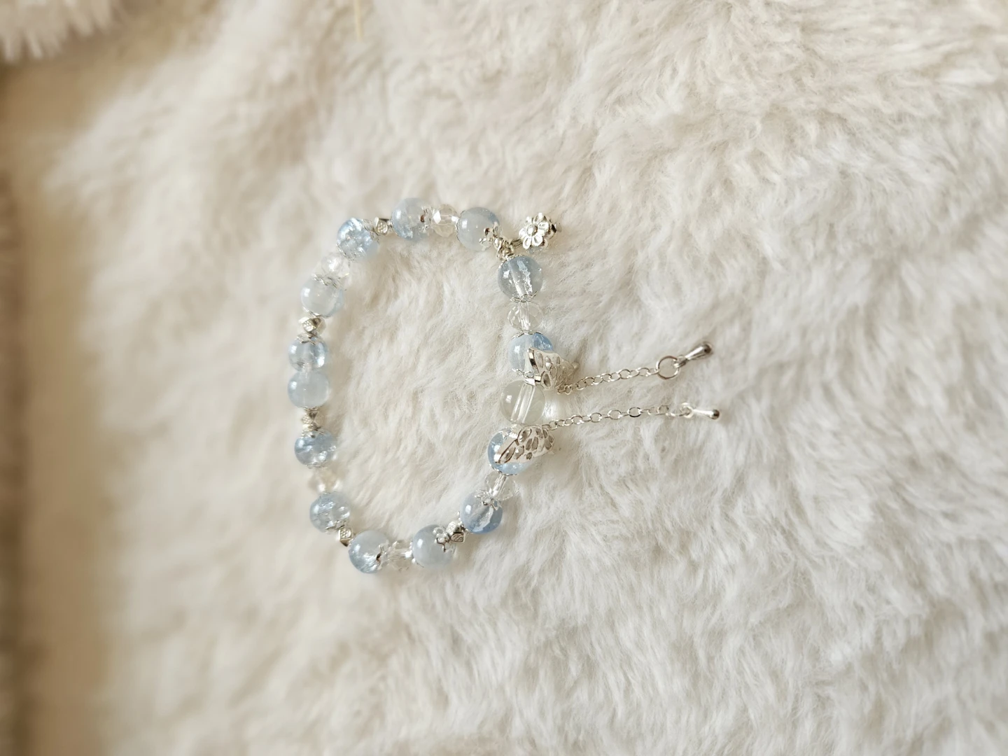 Beaded Stretch Bracelet with Charms - photo 5