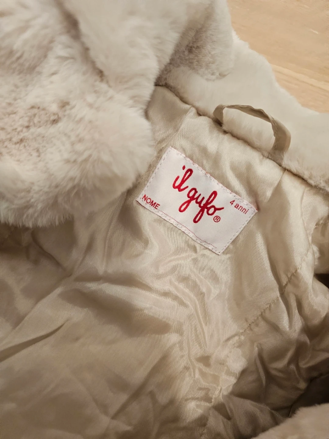 Il Gufo Faux Fur Coat - Cream - 4 Years - photo 4