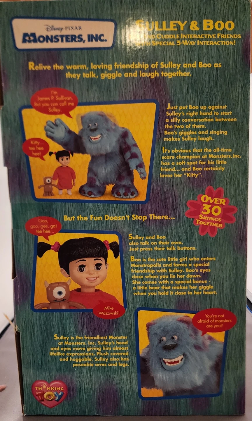 New! Disney Monsters Inc. Sulley & Boo Interactive toys - photo 3