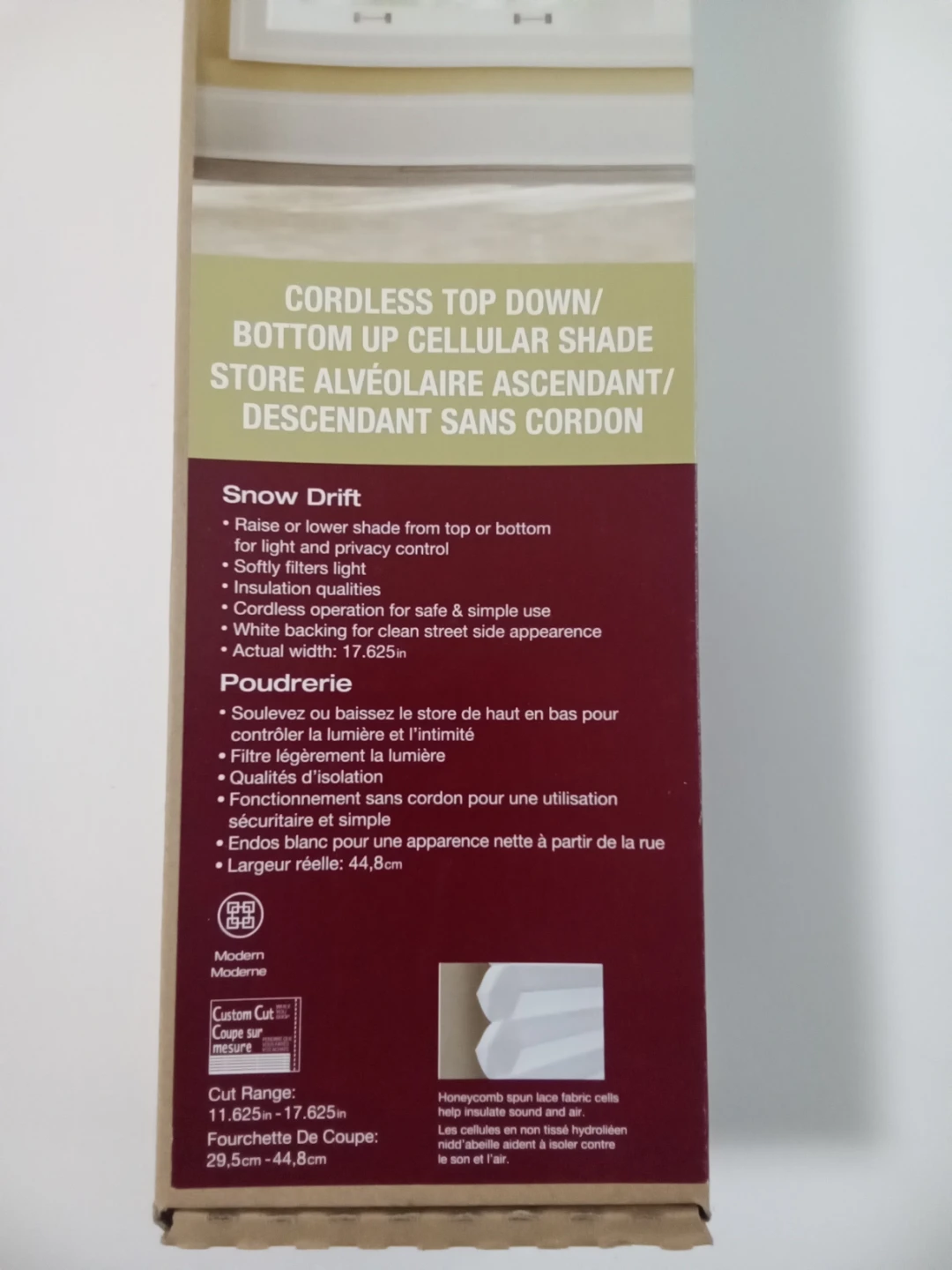 Home Decorators Collection Cordless Cellular Shade - Snow Drift - photo 2