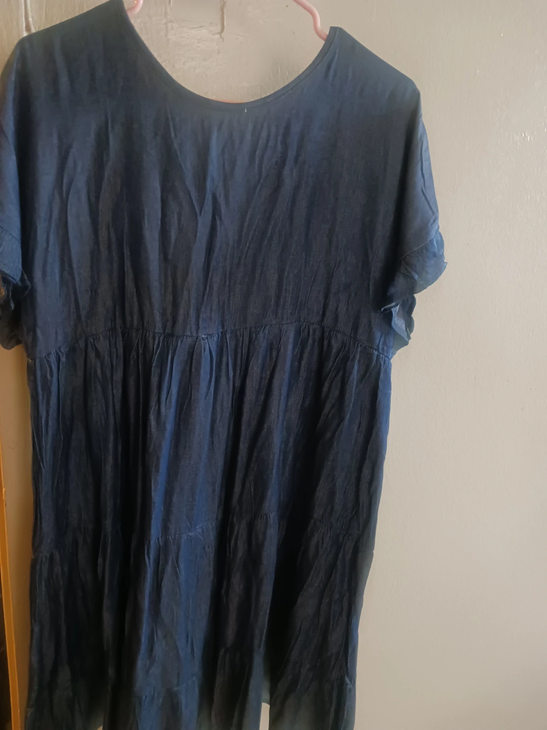 Denim Tiered Dress - photo 2