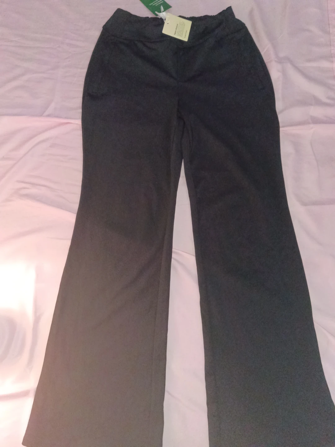 Black Flare Leg Scrub Pants - photo 3