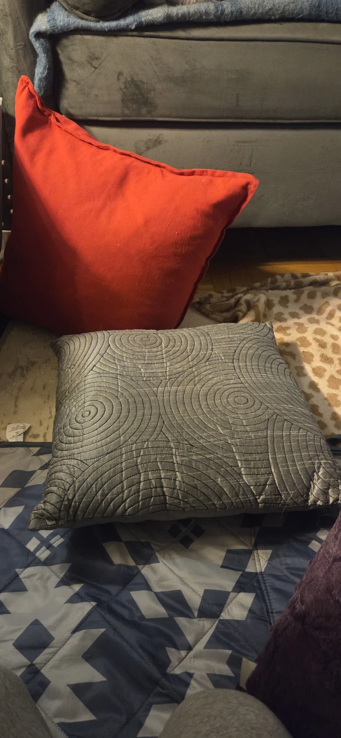 Decorative Throw Pillows - Red, Grey, Purple