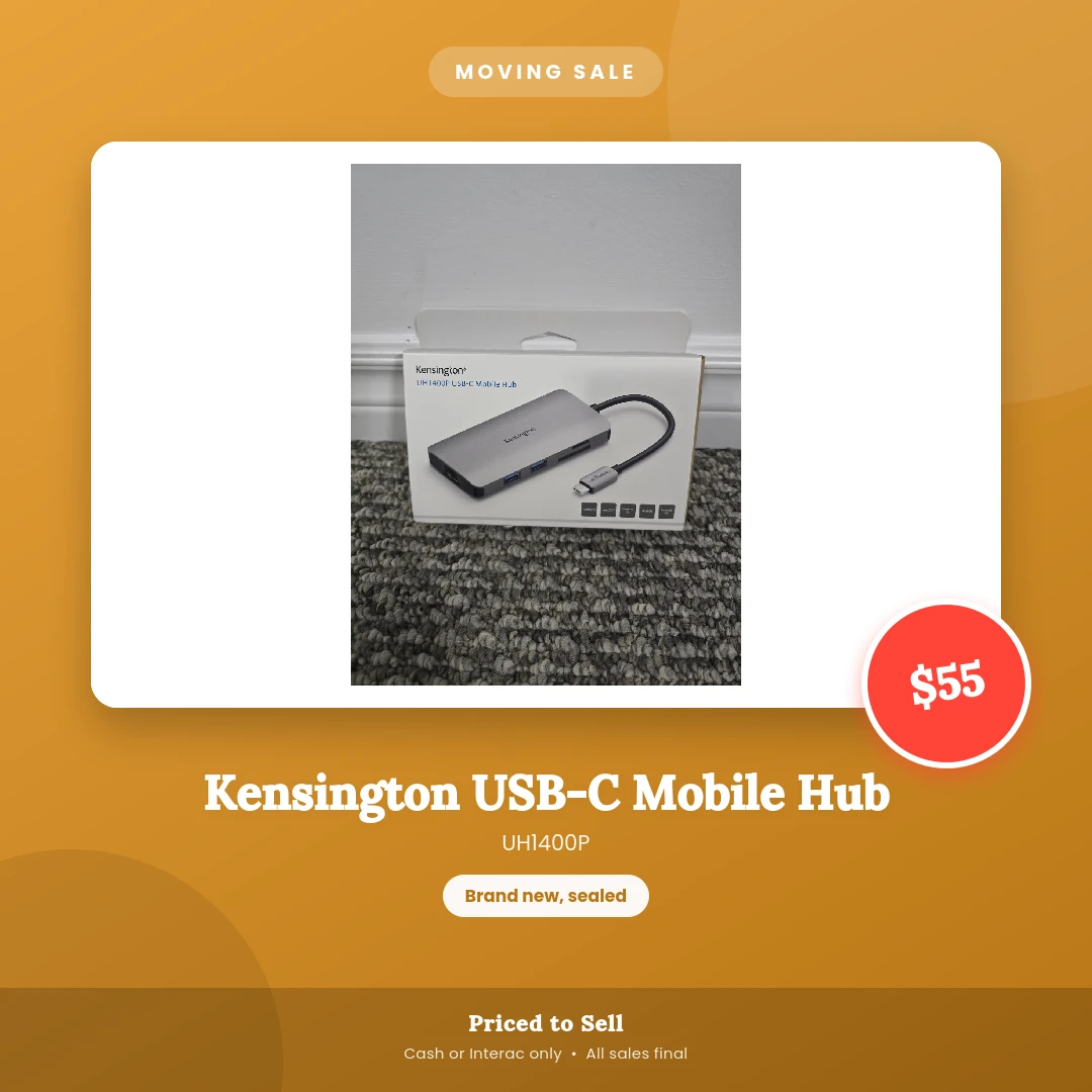 Kensington UH1400P USB-C Mobile Hub