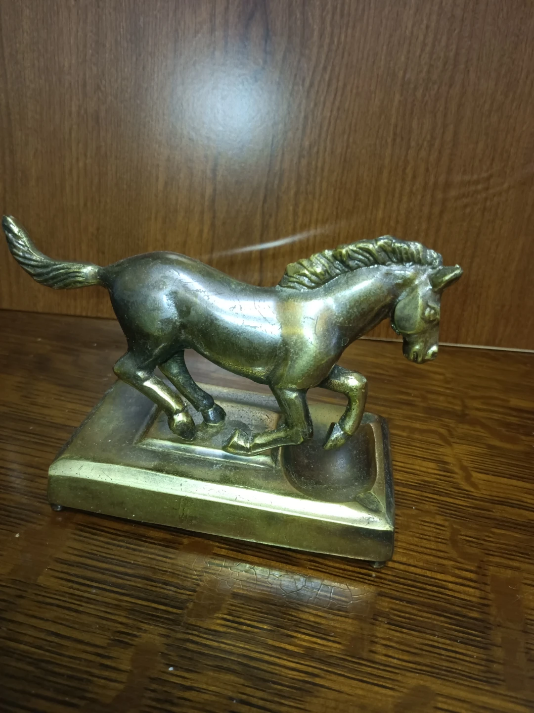 Brass Horse Ashtray/Desk Organizer - photo 4