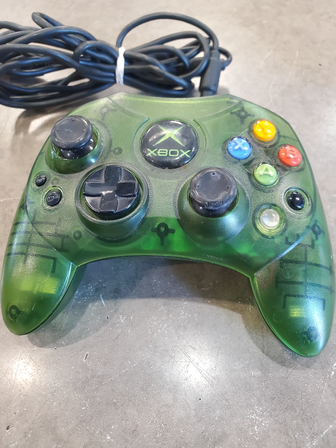 Transparent Green Original Xbox Controller