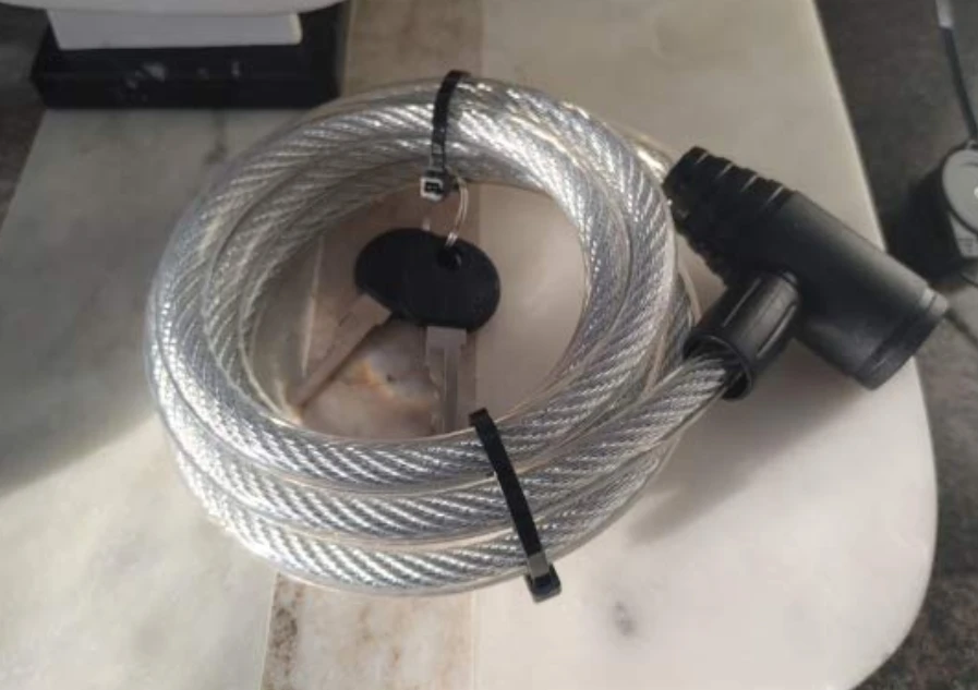 Wire Bike Lock with Keys New