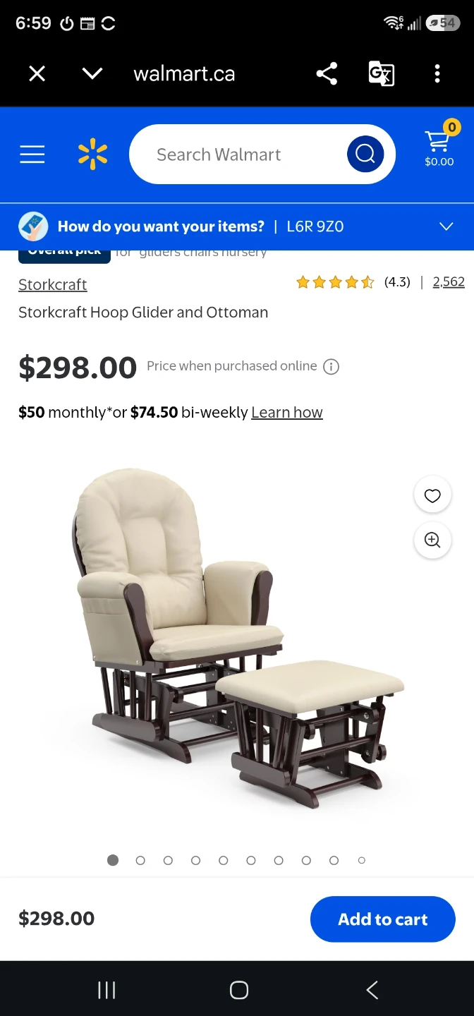 Storkcraft Hoop Glider and Ottoman Set